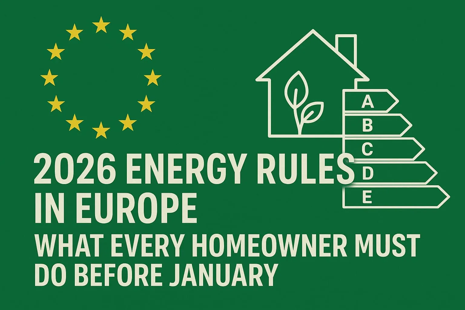 2026 Energy Rules in Europe: What Every Homeowner Must Do Before January